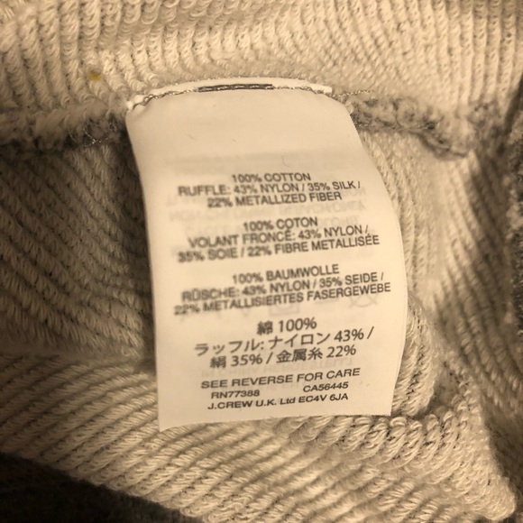 J Crew metallic trimmed sweatshirt - Picture 4 of 14